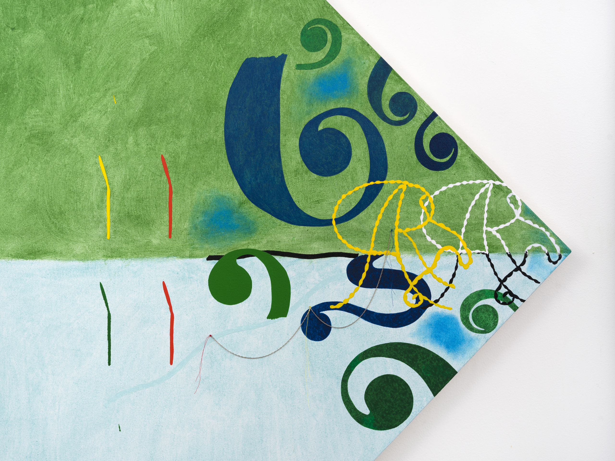 Blue Green Curve (detail)